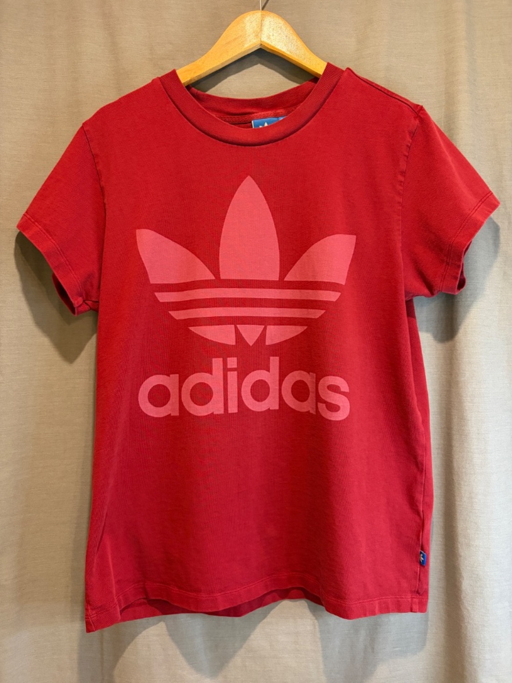 Adidas Men's Trefoil Maroon Red Short Sleeve T-Shirt Adult Size Small